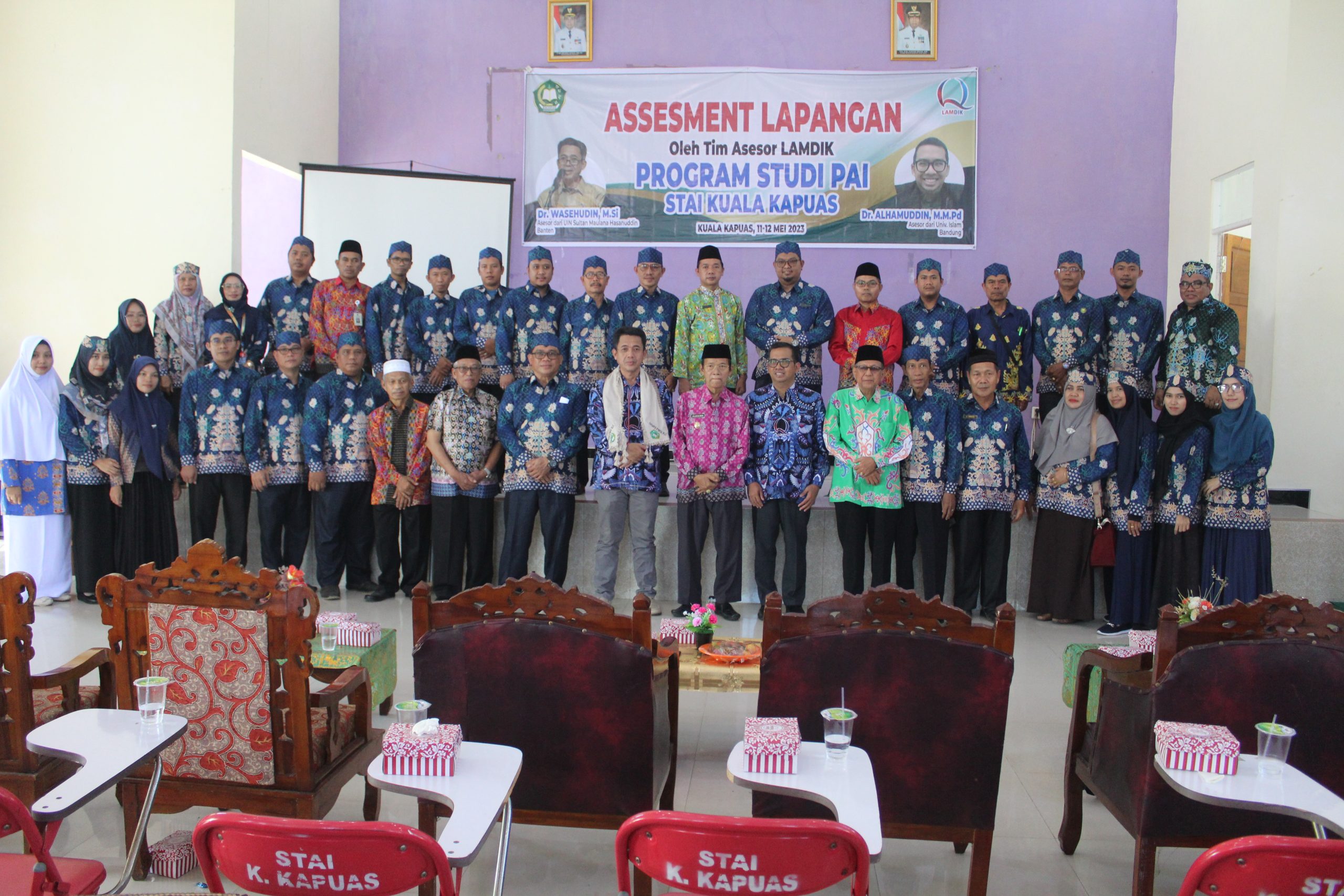 STAI KUALA KAPUAS SAMBUT ASESOR LAMDIK AKREDITASI LAPANGAN PRODI PAI